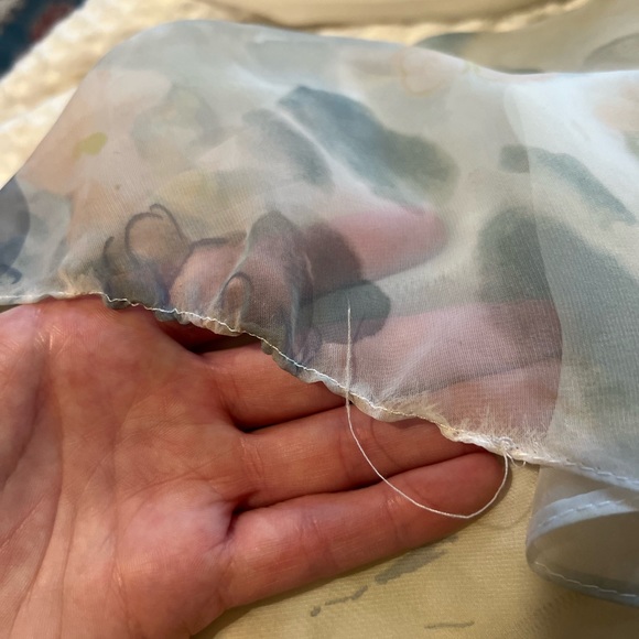 Jenny Yoo Hampton skirt vintage ivory sage chiffon with Emerson top - Picture 5 of 9